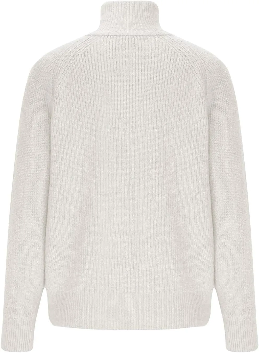 Cute Fall Sweaters for Women Trendy Long Sleeve Zip Up Collared Sweater Jackets Ribbed Knit Pullover Jumper