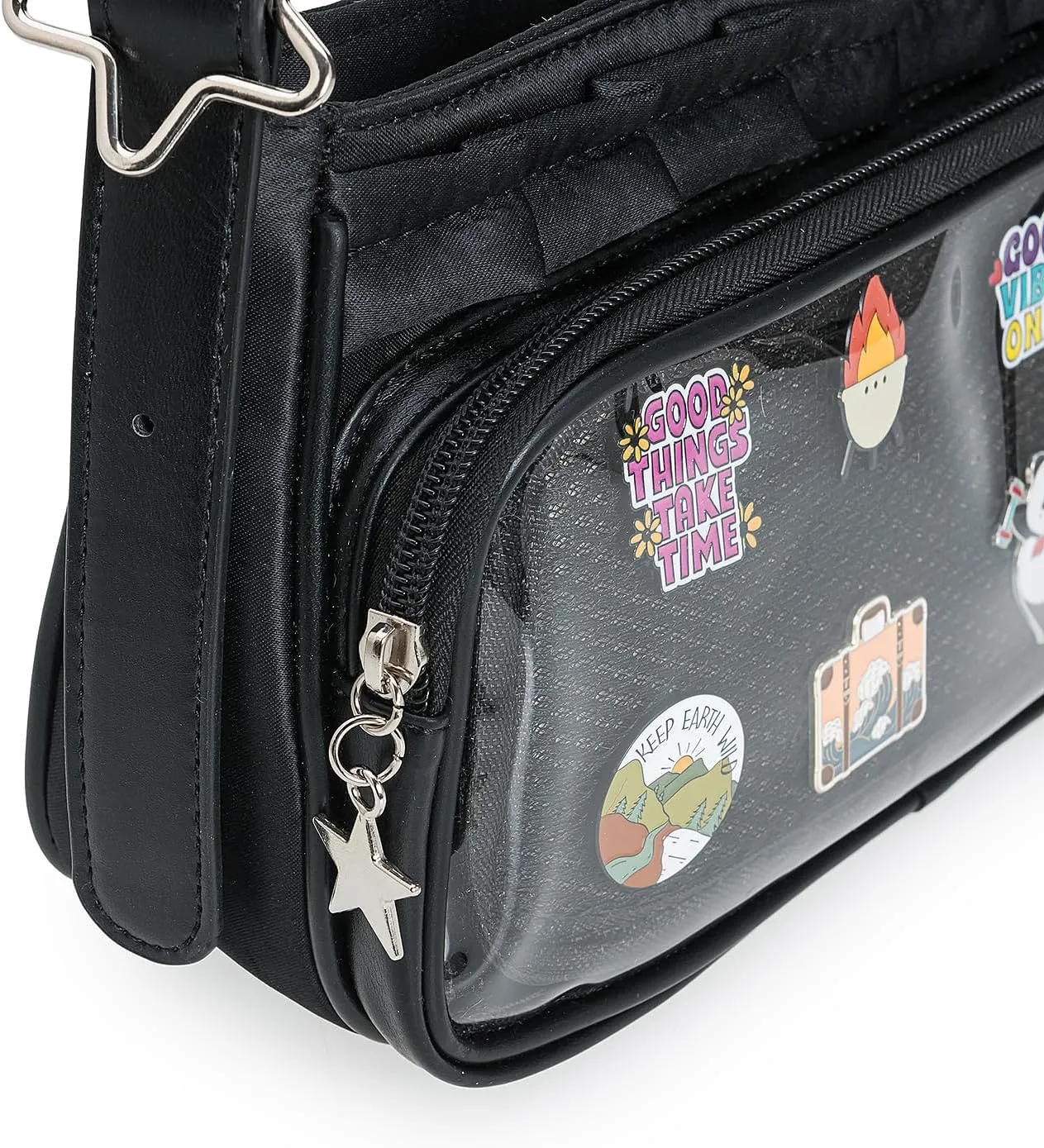 Cute five-Pointed Star Ita Bag Kawaii Pin Display Crossbody Bag