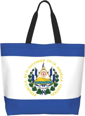 Cute Flag Tote Bag For Women Men Gifts Large Reusable Shopping Bags for Beach, Travel,Gym,Yoga