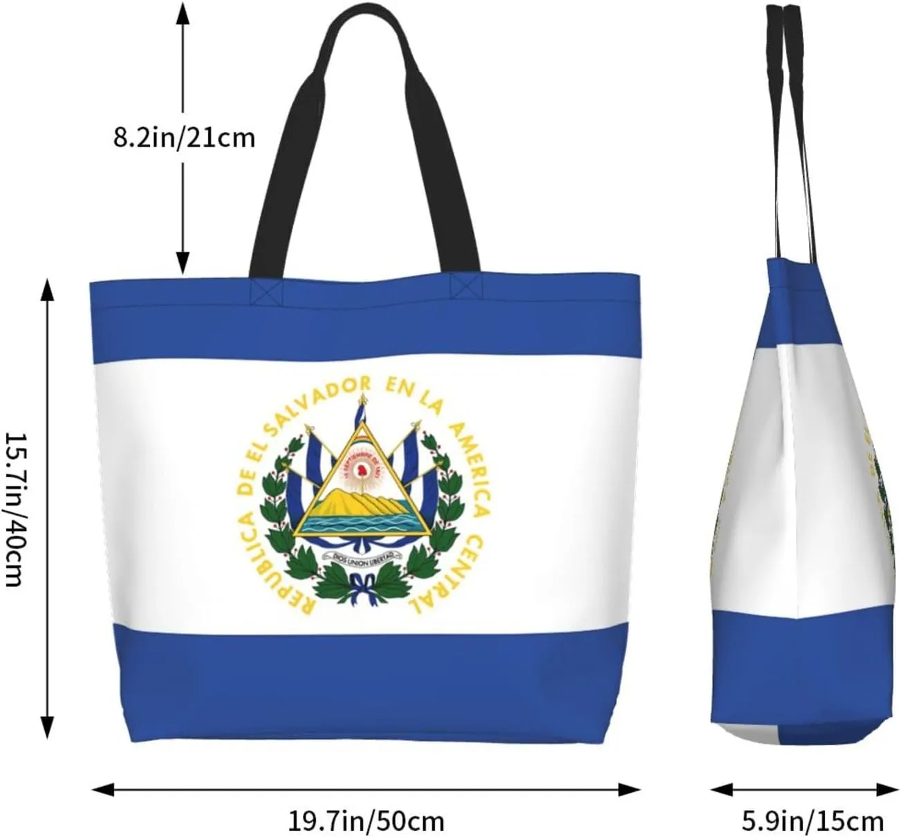 Cute Flag Tote Bag For Women Men Gifts Large Reusable Shopping Bags for Beach, Travel,Gym,Yoga