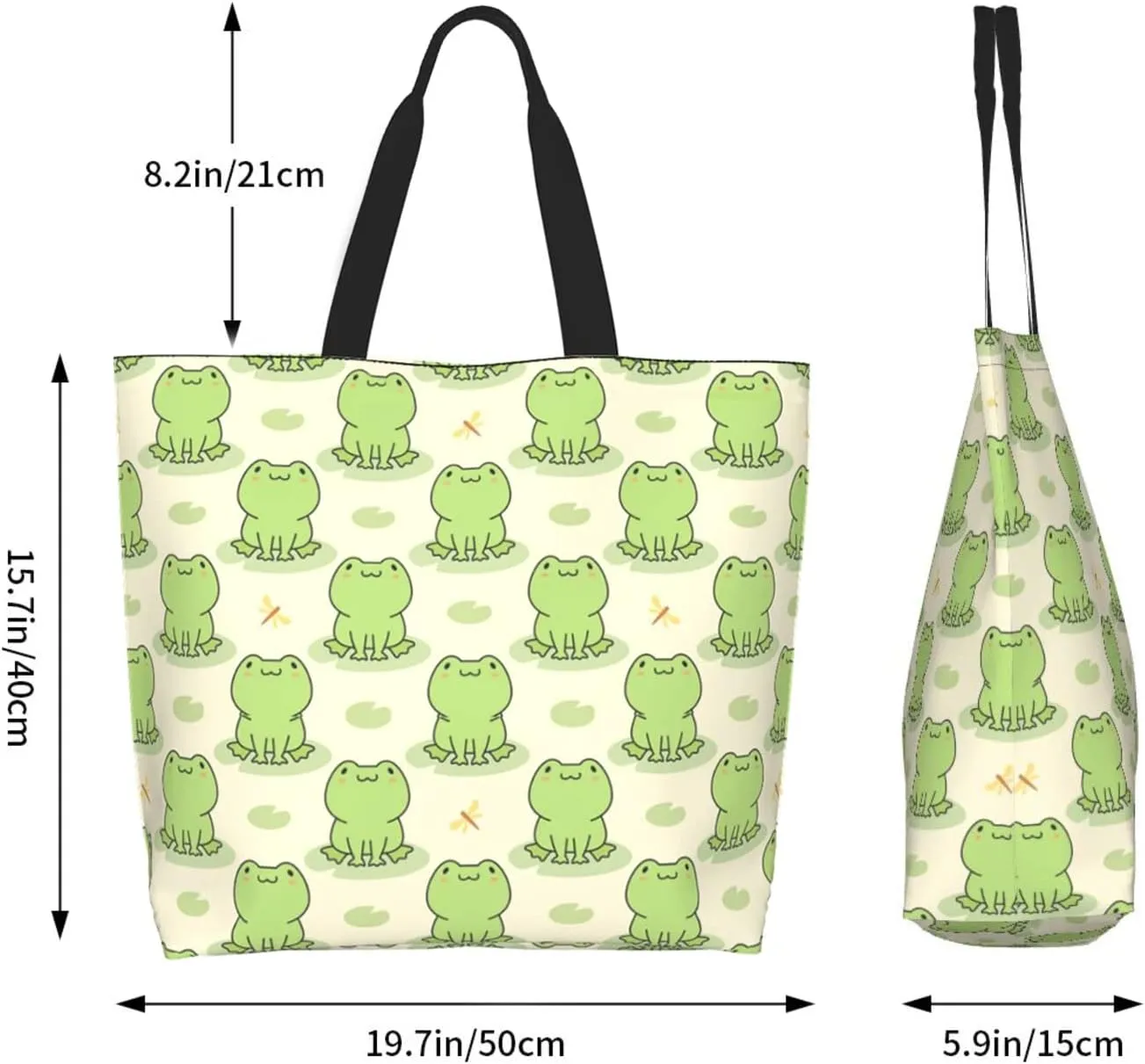 Cute Tote Bag Beach Canvas Bag Travel Reusable Grocery Shopping Bag Tote for Women Men