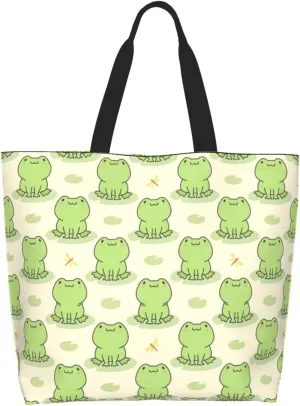 Cute Tote Bag Beach Canvas Bag Travel Reusable Grocery Shopping Bag Tote for Women Men