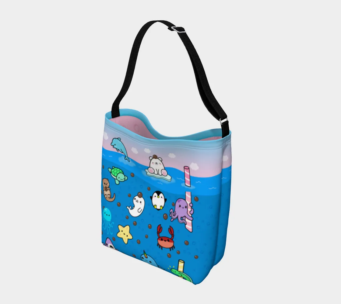 Day Tote - Bubble Tea Sea Friends