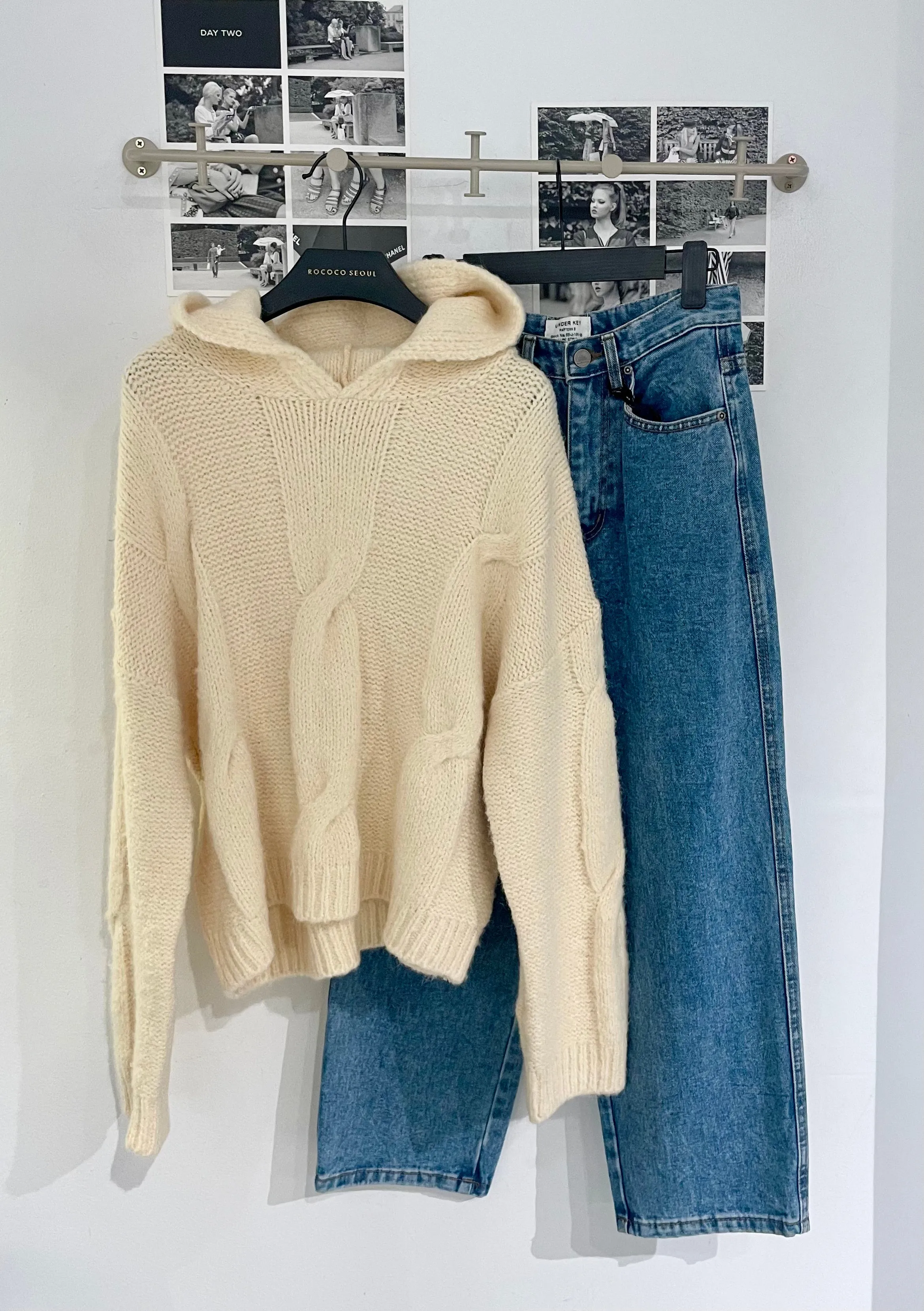 DearGray Alpaca Knit Hoodie