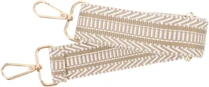 Decorative Shoulder Bag Strap for Women Replacement Purse Strap with Jacquard Design for Handbags and Bags with Buckle