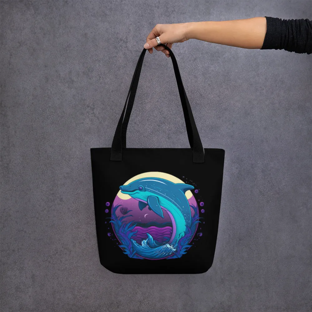 Delightful Dolphin Tote Bag