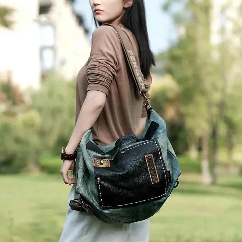 Denim crossbody bag