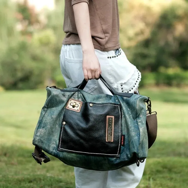 Denim crossbody bag