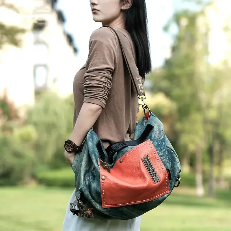 Denim crossbody bag