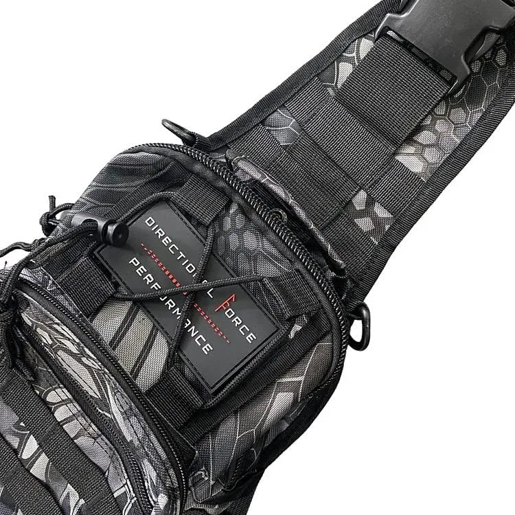Directional Force | Toma-Hawk Shoulder Bag | Durable Crossbody Bag with Multiple Storage Compartments | Performance Apparel & Products (Phoenix Camo)