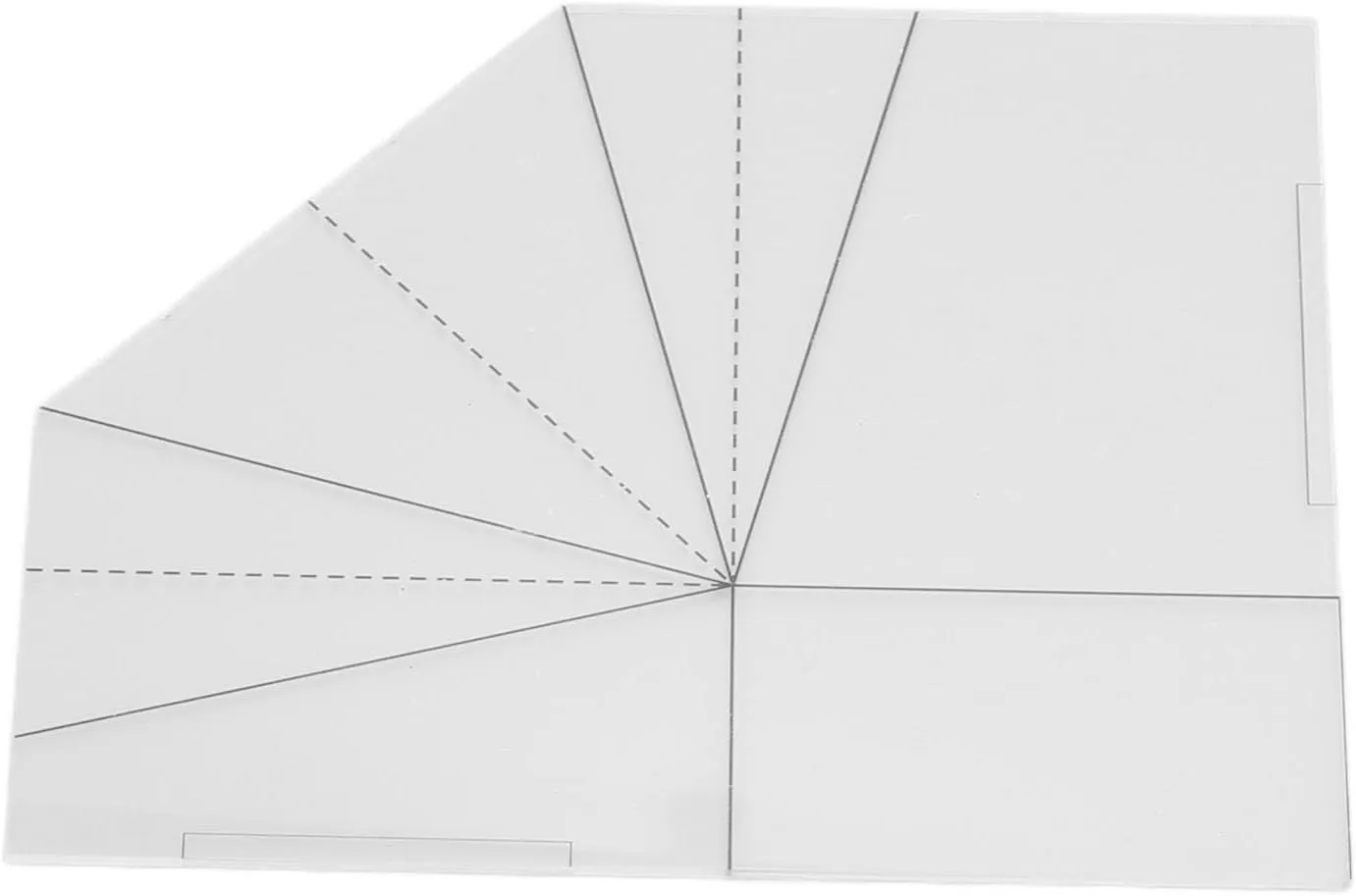 DIY Fabric Foldable Food Basket Sewing Template, Handbag Quilting Template Patchwork Stencils Basket Bag Template Sewing Ruler for DIY Bag Making, Acrylic Transparent Handbag Sew