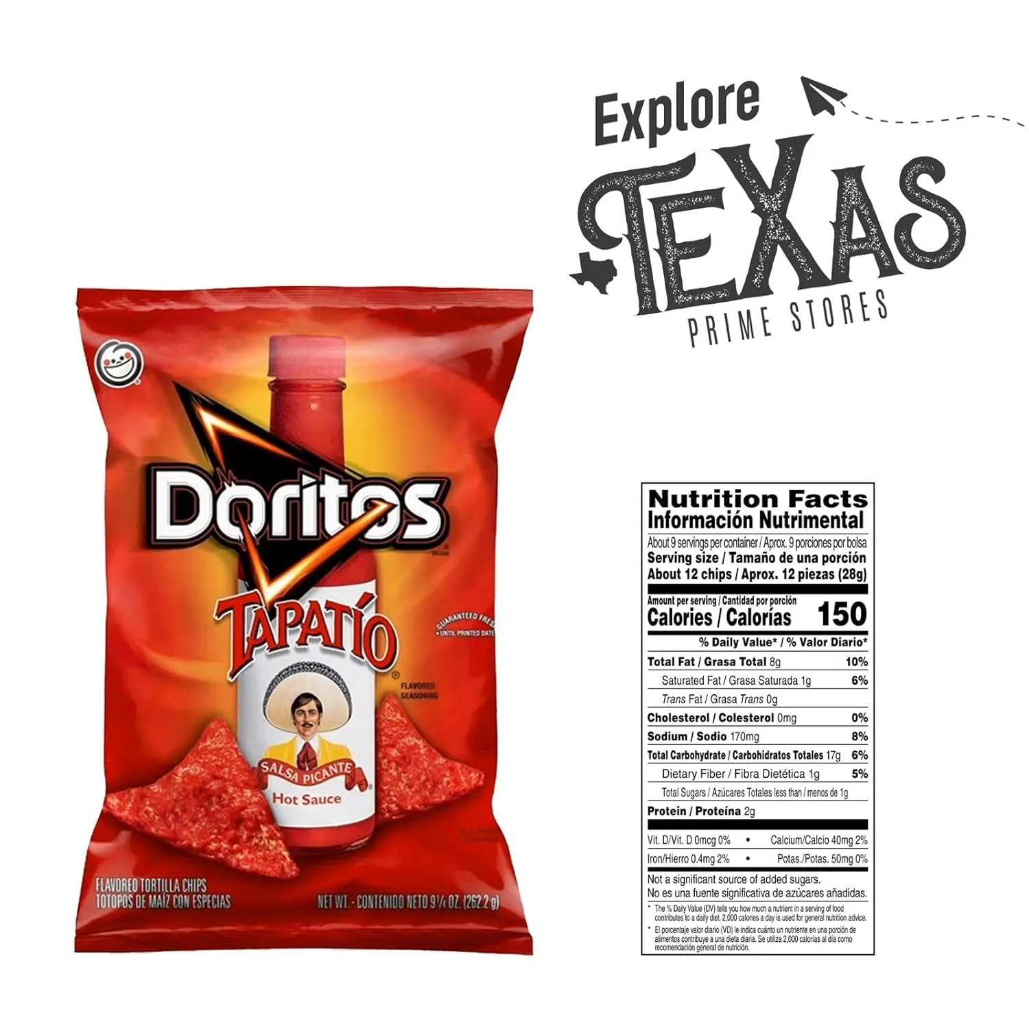 Doritos 4-Pack of Flavored Snack Chips 9.25 oz Bag   2 Snack Handbags by Nath Tea Brand (9.25 oz, Tapatio)