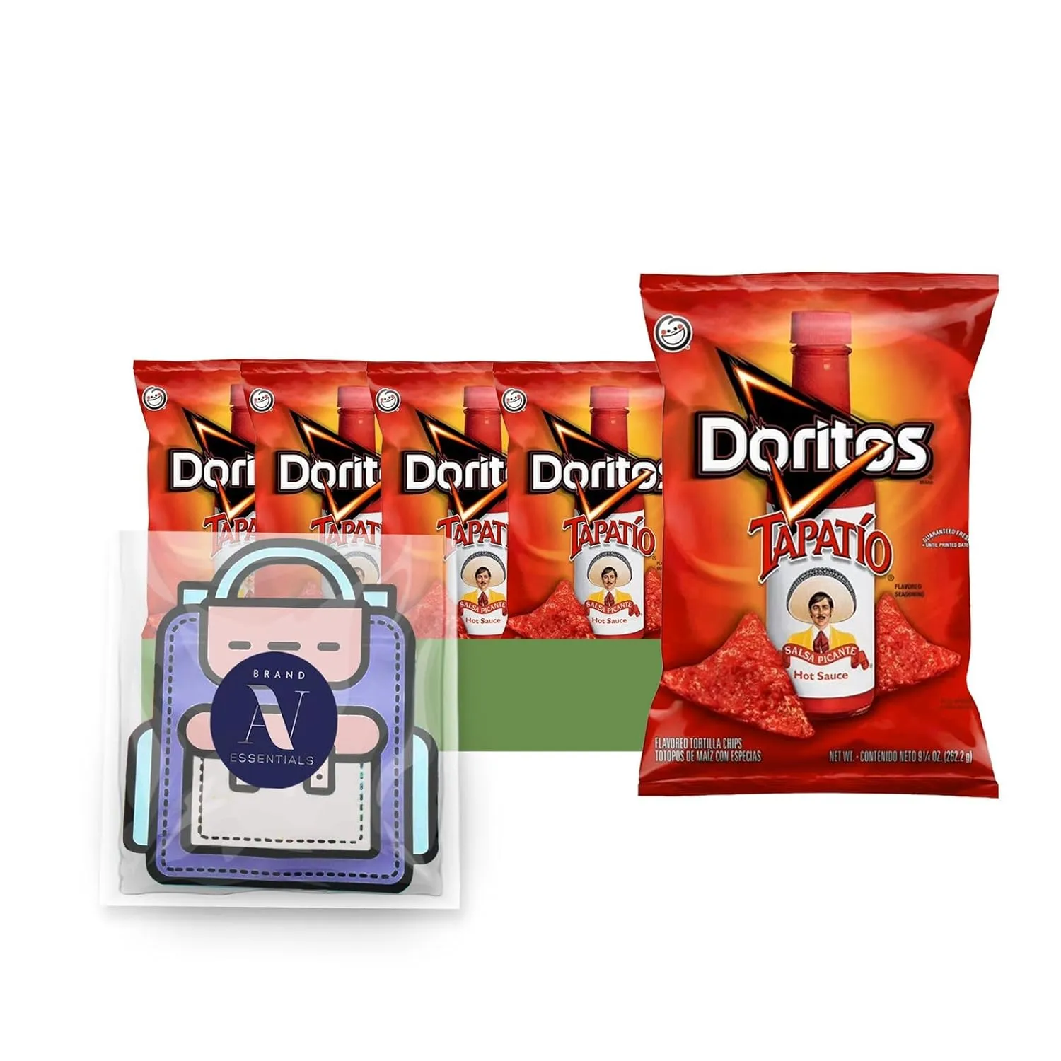Doritos 4-Pack of Flavored Snack Chips 9.25 oz Bag   2 Snack Handbags by Nath Tea Brand (9.25 oz, Tapatio)