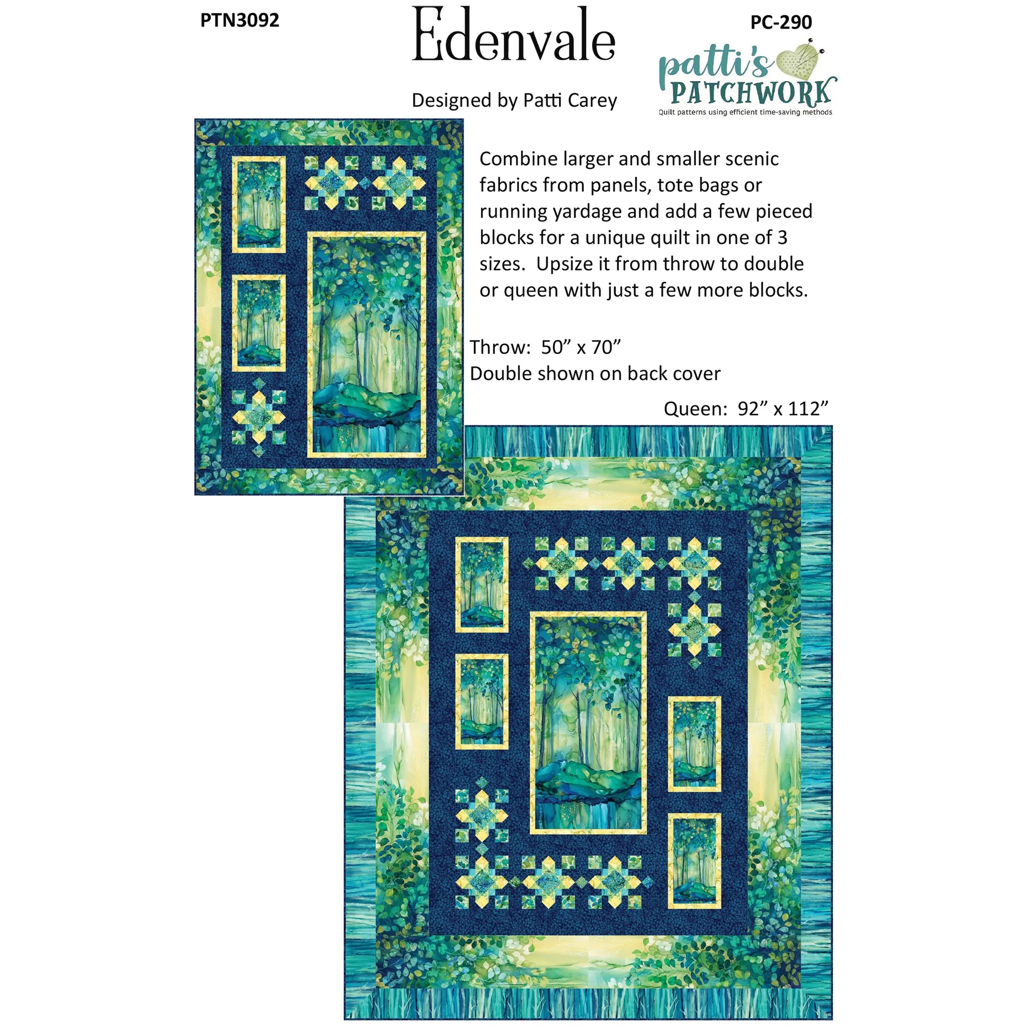 Edenvale Quilt Pattern PC-290w - Wholesale Product
