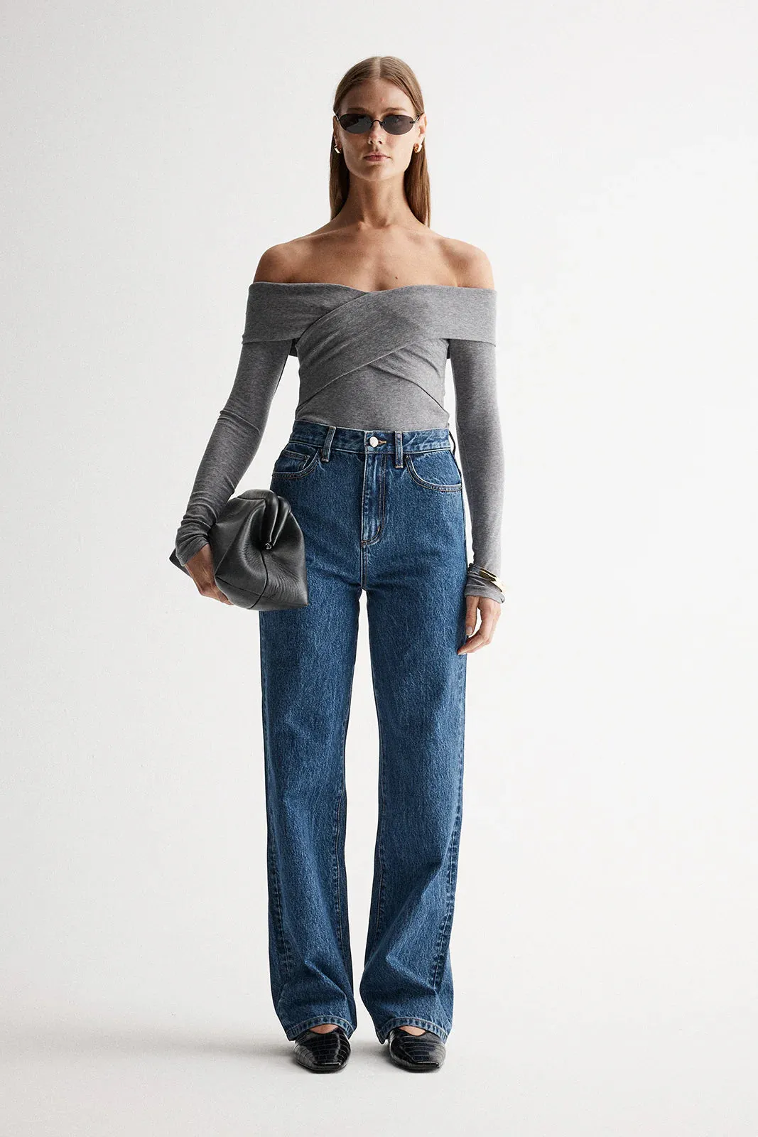 Elka Collective - Layla Top (Charcoal Marle)