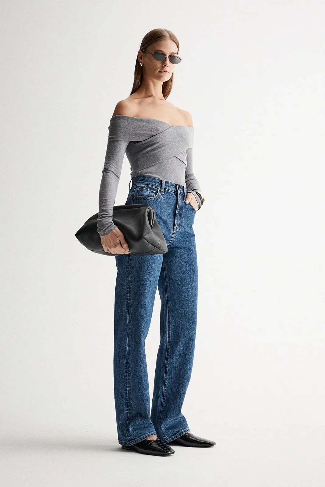 Elka Collective - Layla Top (Charcoal Marle)