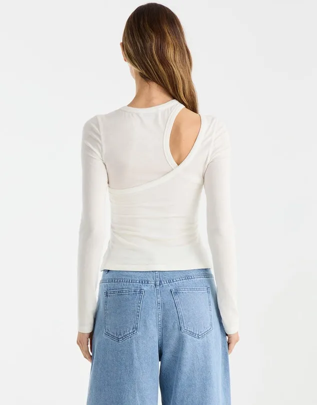 Ena Pelly - Maxi Rib Top (White)