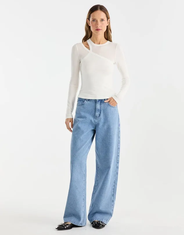 Ena Pelly - Maxi Rib Top (White)