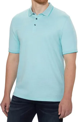 English Laundry Mens Short Sleeve Knit Polo Shirt