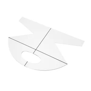 ERINGOGO DIY Sewing Patchwork Ruler Tool 10 Inches Acrylic Cookie Bag Making Template Ruler