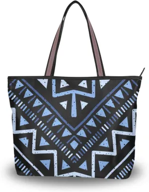 Ethnic Zigzag Fashion Shoulder Bags Tote Bags Handbags For Women, L