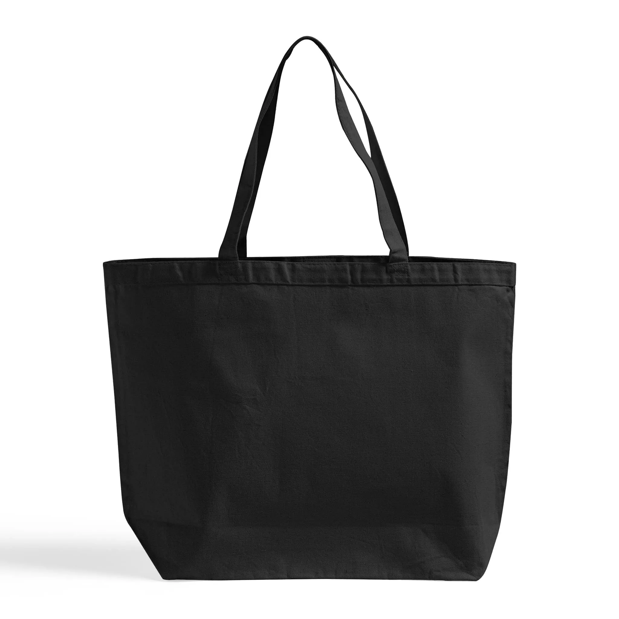 Extra-Large Heavy Canvas Tote Bags with Hook and Loop Closure