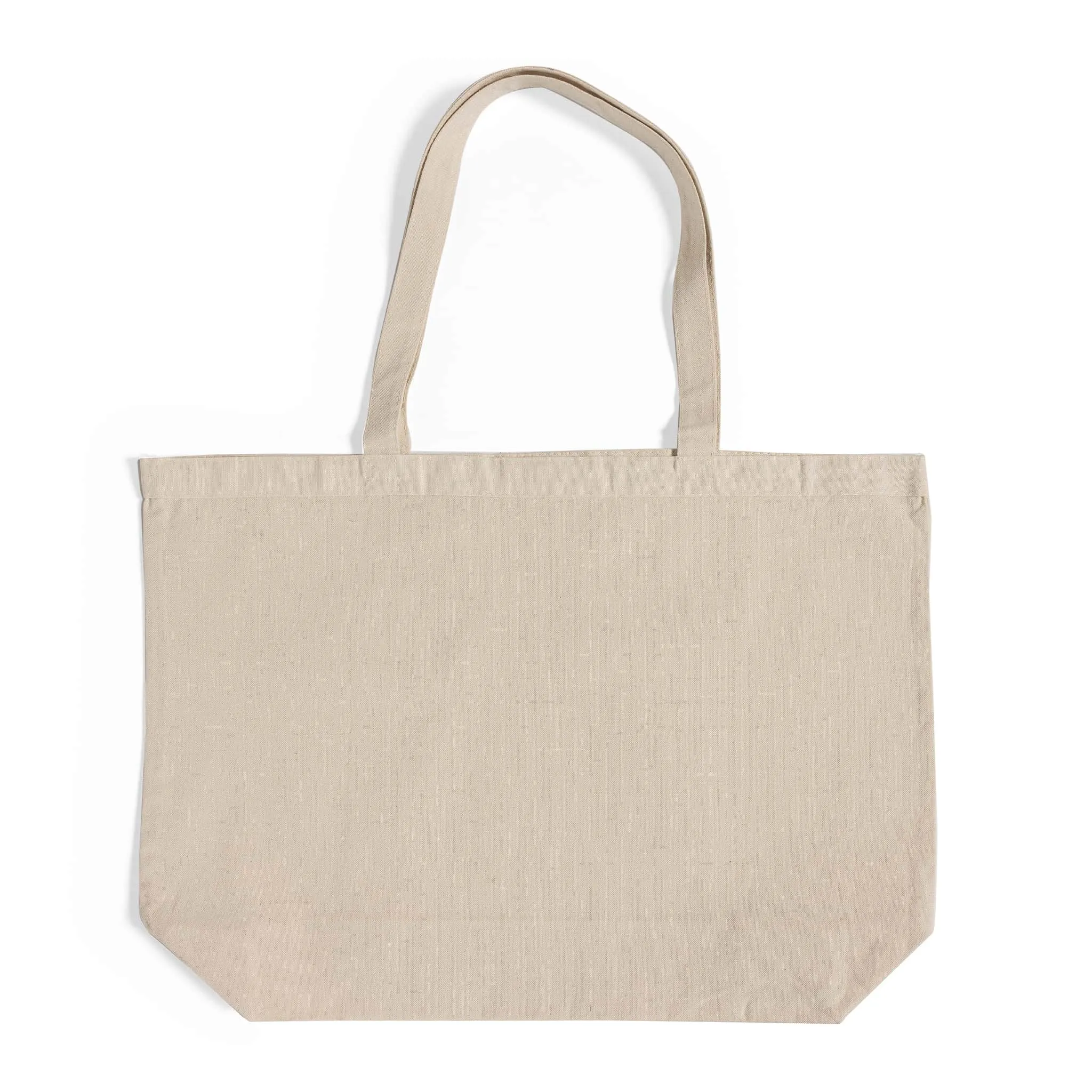 Extra-Large Heavy Canvas Tote Bags with Hook and Loop Closure