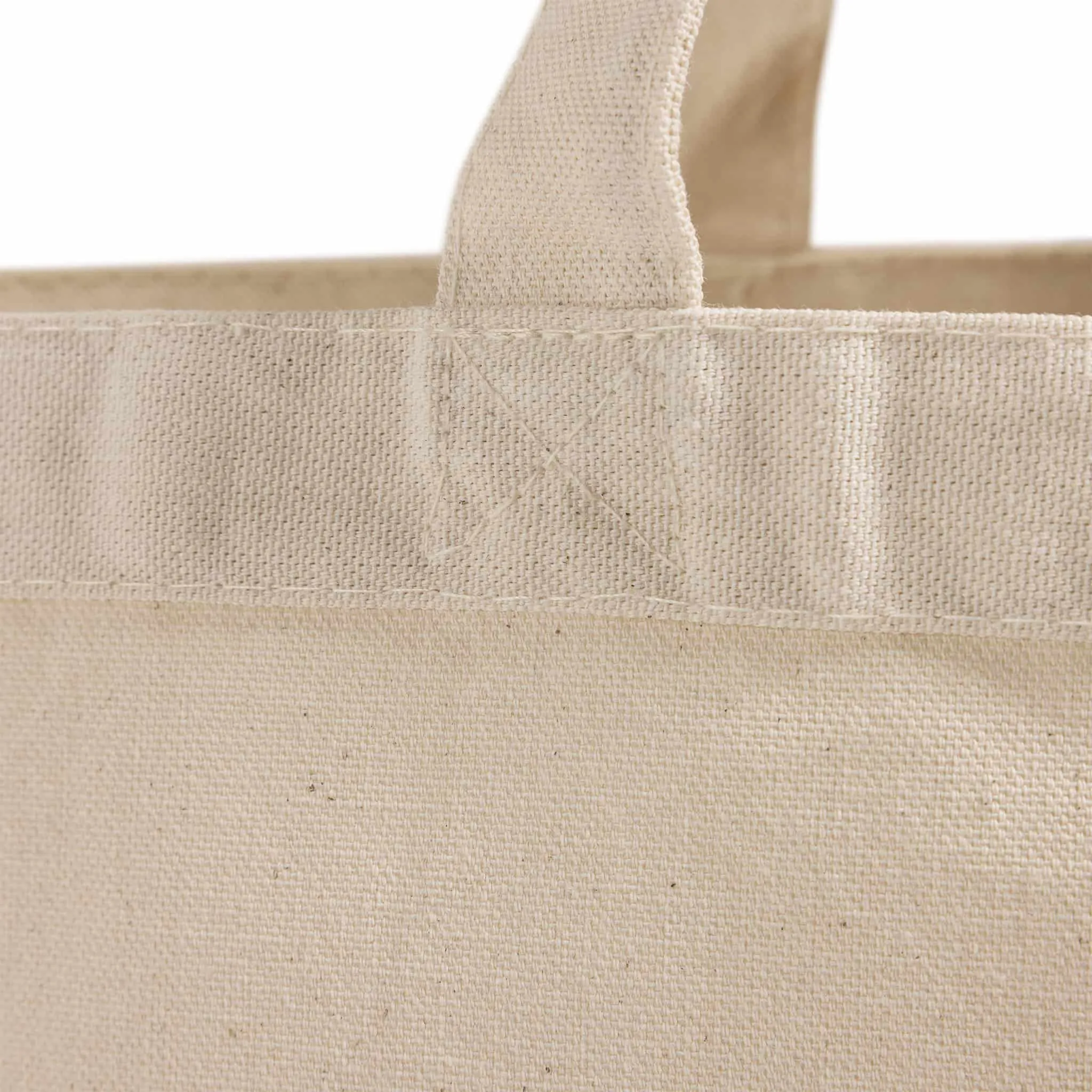 Extra-Large Heavy Canvas Tote Bags with Hook and Loop Closure