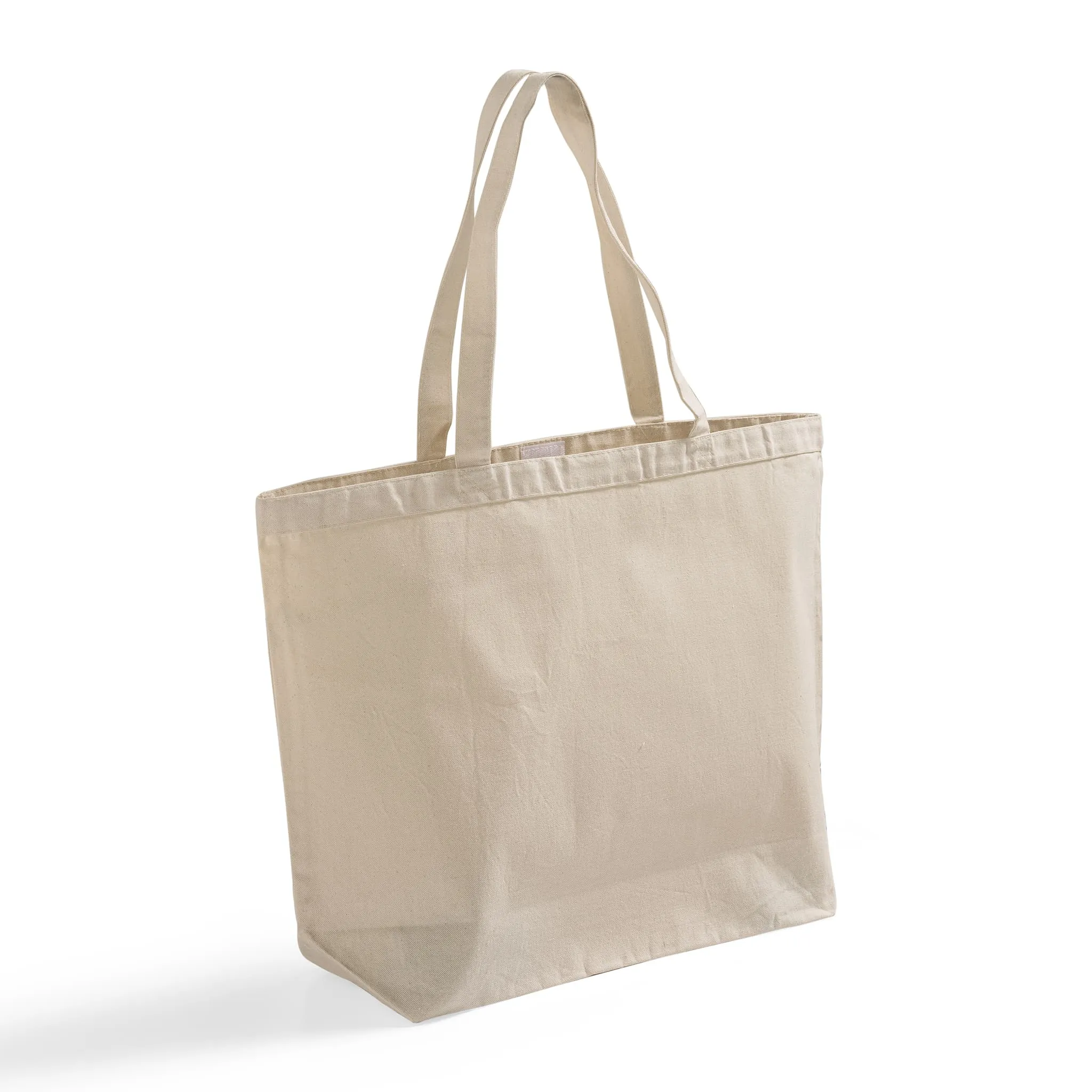 Extra-Large Heavy Canvas Tote Bags with Hook and Loop Closure