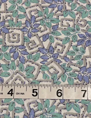 Fabric - Liberty - (440) Blue, Mint & Grey