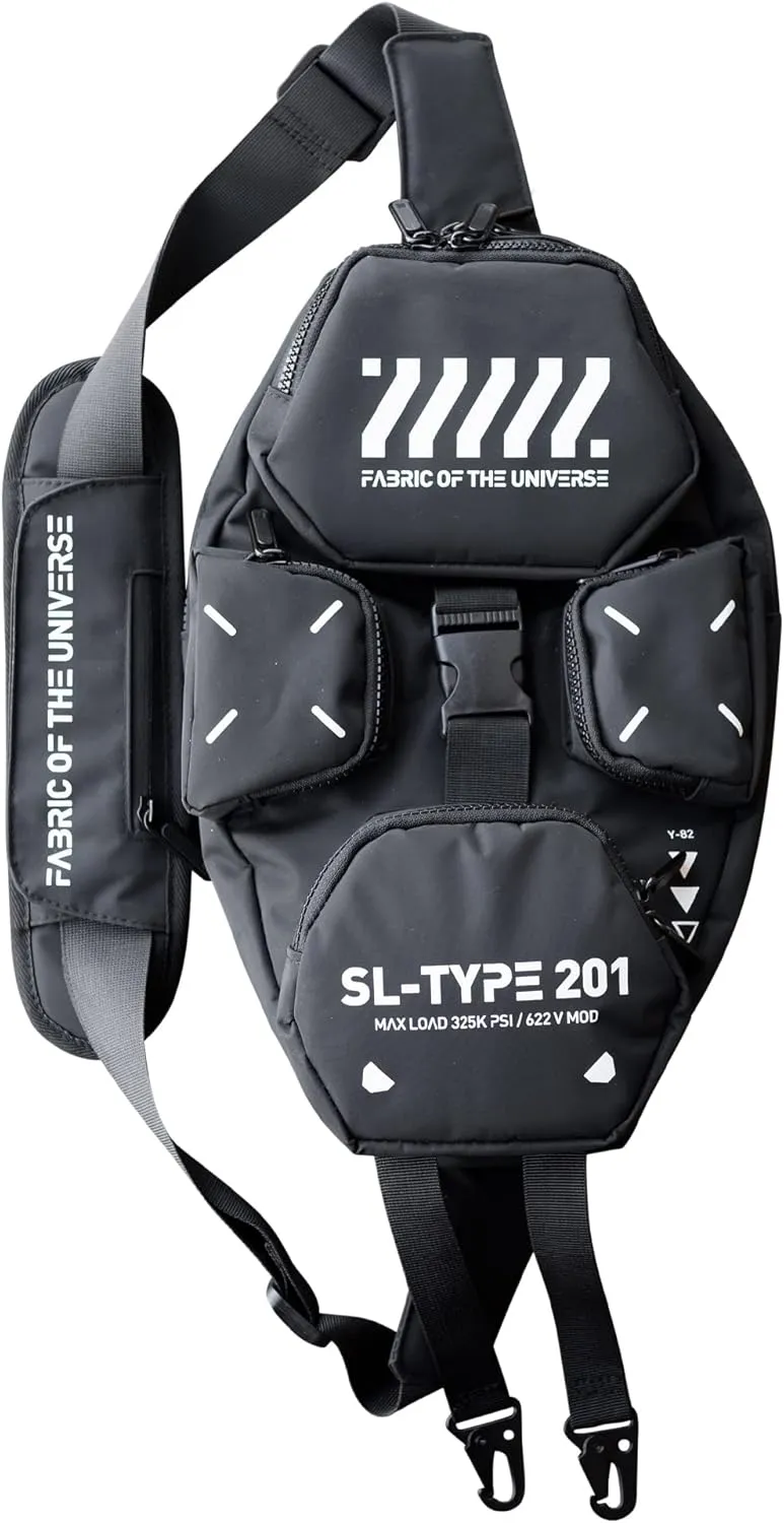 Fabric of the Universe Future Culture Cyberpunk Style Travel Bag Crossbody Backpack (SL-Type 201 Crossbody Bag)