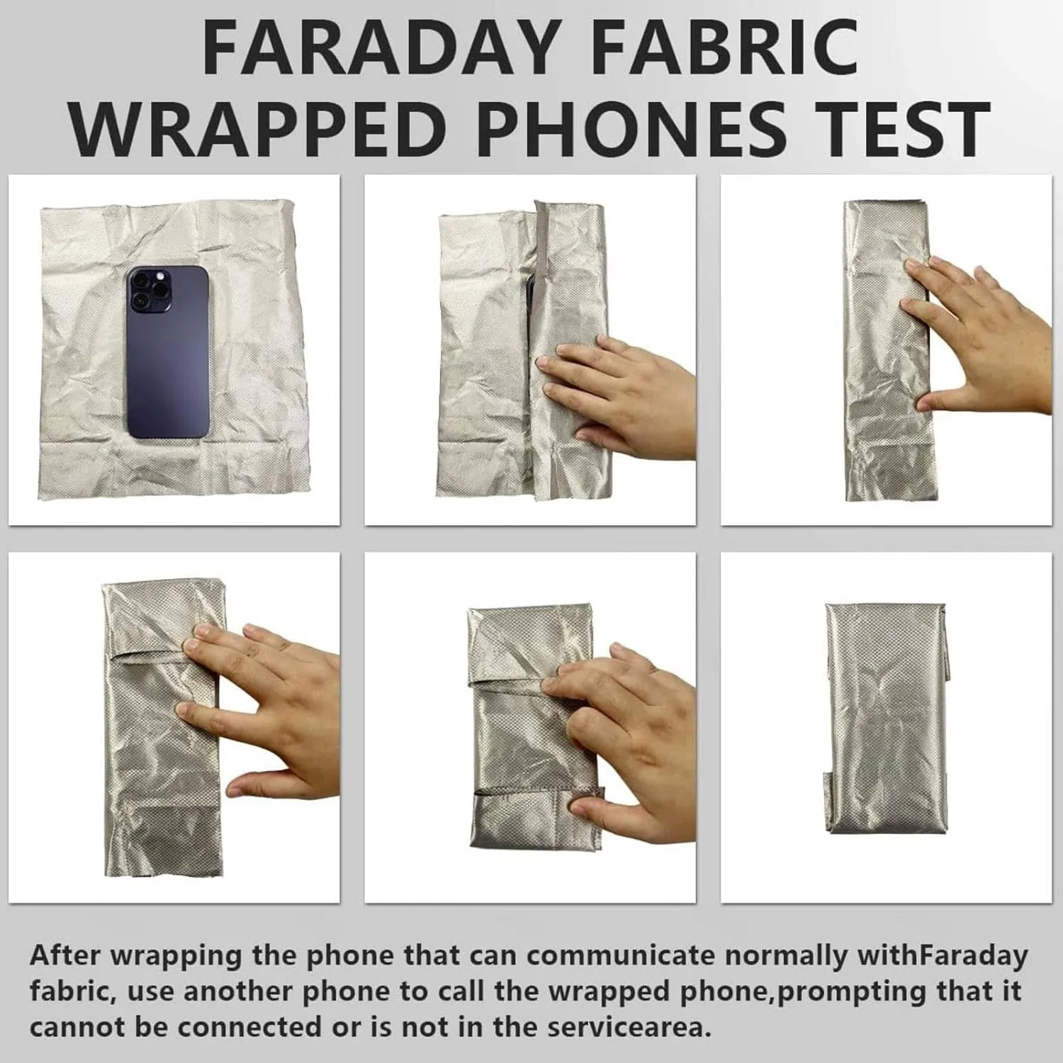 Faraday Fabric Military Grade Conductive WiFi Blocking Fabric RF Blocking Nickel Copper Material Anti Radiation EMP RFID EMF Shielding Block,gold-3x1.1m