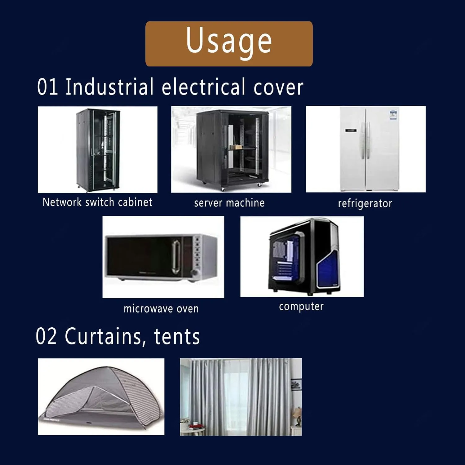 Faraday Fabric Military Grade Conductive WiFi Blocking Fabric RF Blocking Nickel Copper Material Anti Radiation EMP RFID EMF Shielding Block,gold-3x1.1m