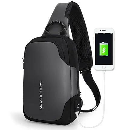 Fashion Crossbody Bag Waterproof Sling Chest Bag Fit 9.7 inch