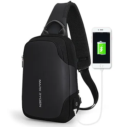 Fashion Crossbody Bag Waterproof Sling Chest Bag Fit 9.7 inch