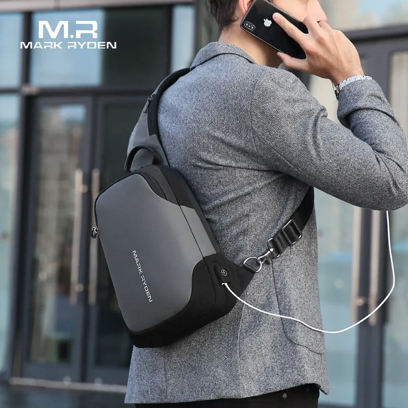 Fashion Crossbody Bag Waterproof Sling Chest Bag Fit 9.7 inch
