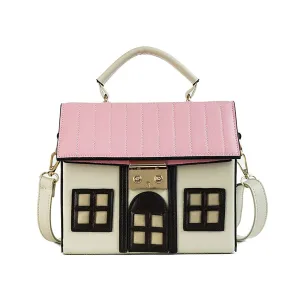 Fashion Cute Cartoon House Design Shoulder Bag