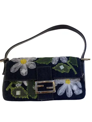 FENDI - Floral Patchwork Baguette