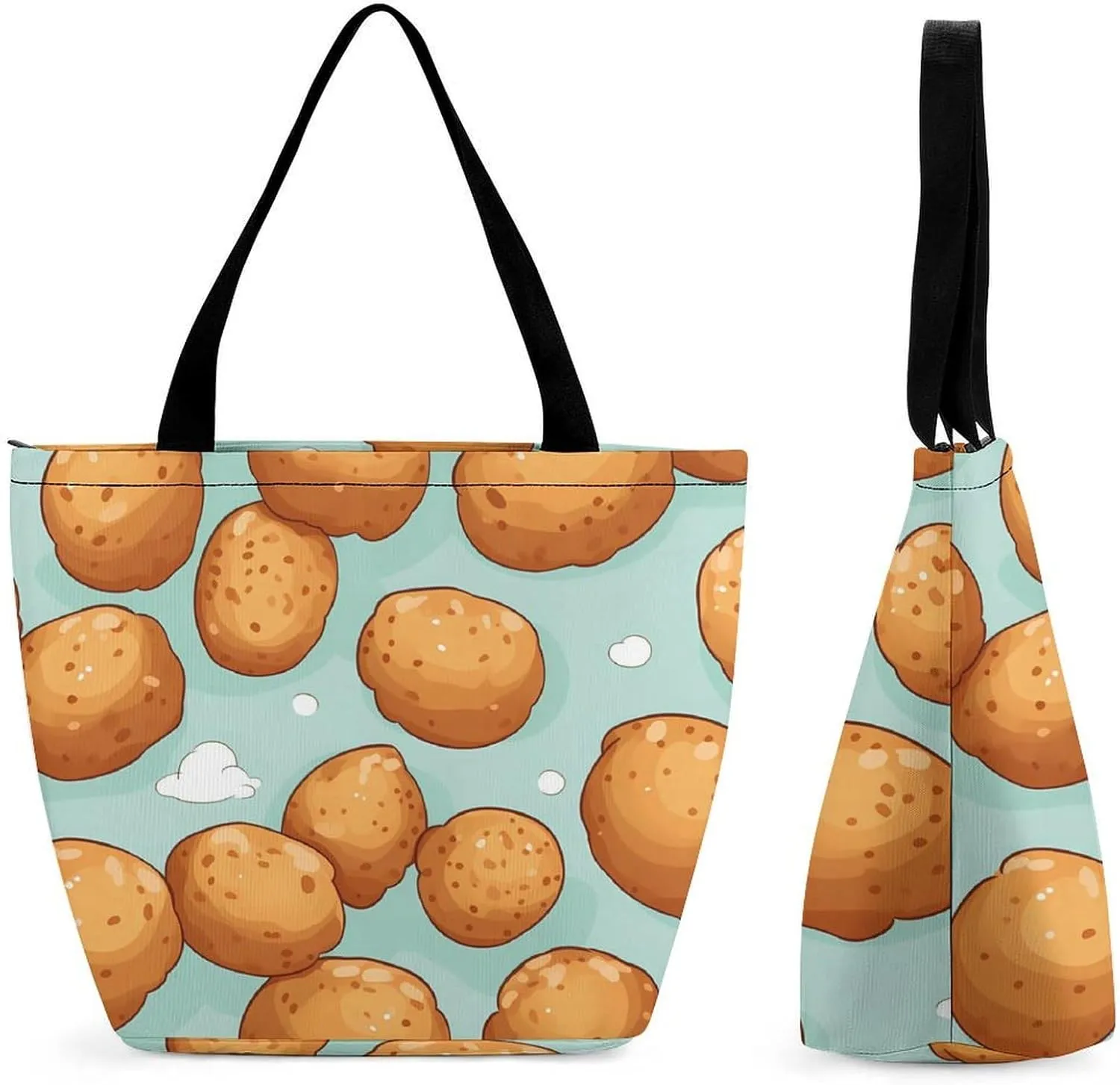 Fired Potato Balls Personalized Shoulder Bag for Women Casual Handbags Shopping Bags Tote Bag for Work Travel