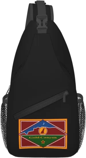 Flag Of Gold Canyon, Arizona Crossbody Bags For Women Men Chest Backpack Gym Shoulder Bag Travel Outdoor Sports Casual Crossbody Bags