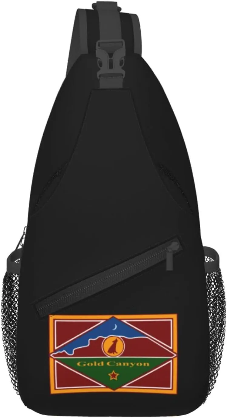 Flag Of Gold Canyon, Arizona Crossbody Bags For Women Men Chest Backpack Gym Shoulder Bag Travel Outdoor Sports Casual Crossbody Bags