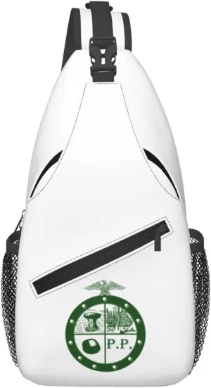 Flag Of Pee Pee Township, Ohio Crossbody Bags For Women Men Chest Backpack Gym Shoulder Bag Travel Outdoor Sports Casual Crossbody Bags