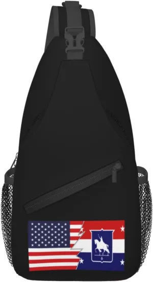 Flag Of St. Louis, Missouri (1946-1964) And America Crossbody Bags For Women Men Chest Backpack Gym Shoulder Bag Travel Outdoor Sports Casual Crossbody Bags