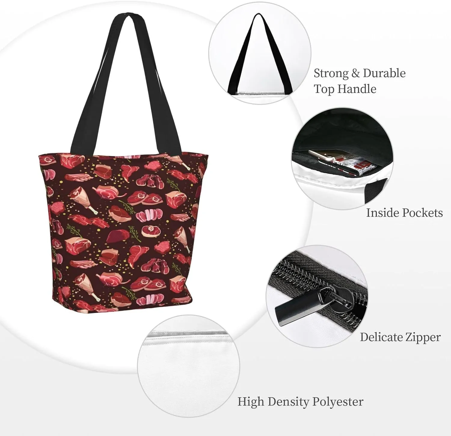Flaming Soccer Ball Tote Bag for Women, Travel Tote Handbags for Gym