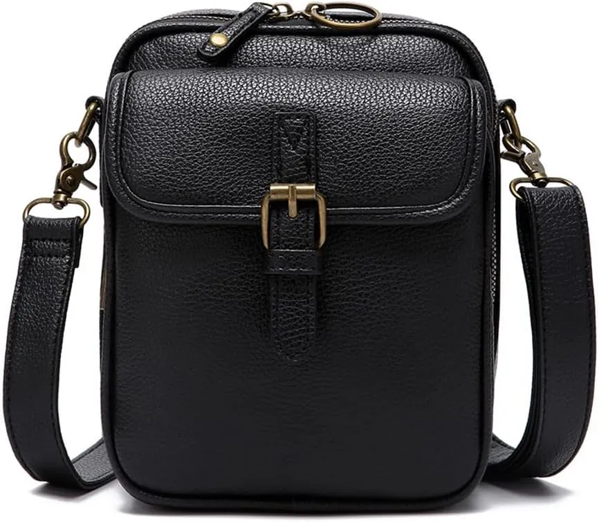 Forcipower Crossbody Leather Bag,Anti-theft Forcipower07 Purse with RFID,Large Capacity Cross Body Bags for Women