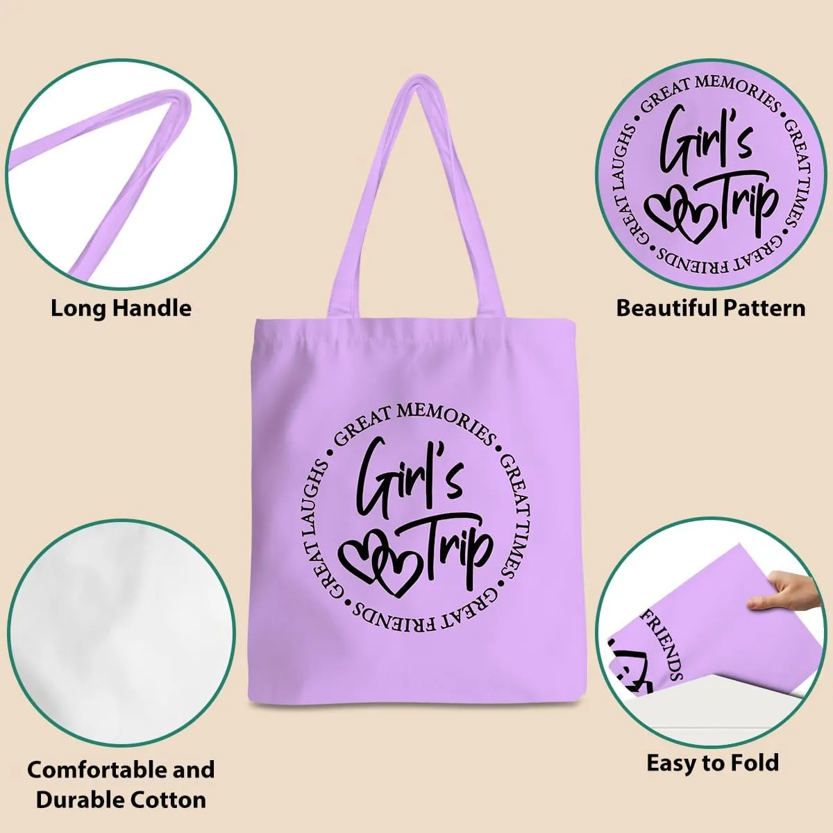 Friend Trip Gifts Favors 2025, Sister Weekend Gifts Tote Bag Goodie Gifts, Bestie Gifts Vacation Weekend Bag Friendship Gifts