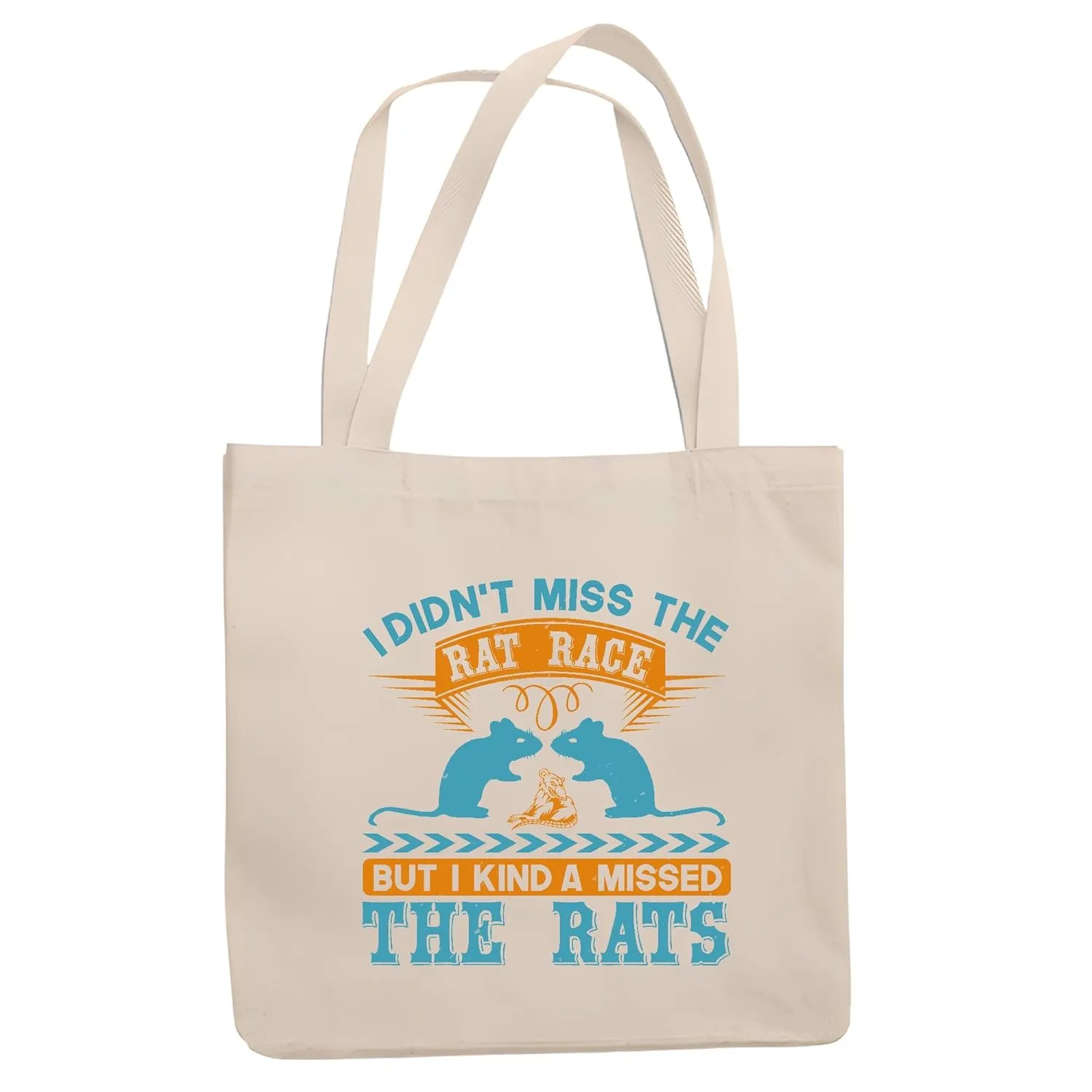 Fun Gifts for Rat Lovers Show Your Love for Rodents Natural White Multicolor Canvas Tote Bag