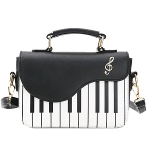 Funny Cute Piano Pattern Handbag Women Shoulder Bag