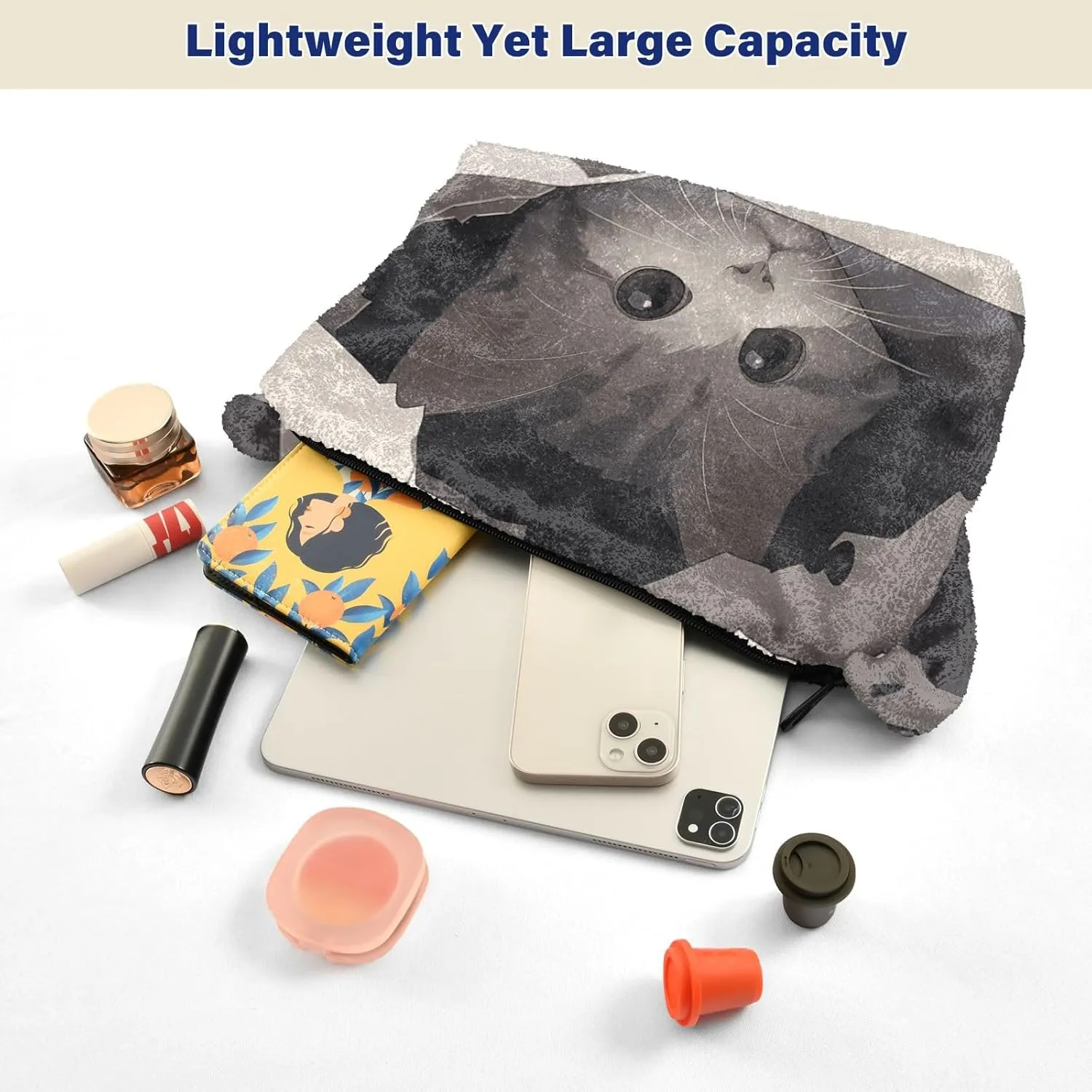 GAIGEO Cute Cat Behind Broken Wall Women's Bag, Crossbody Bookbag for Women, Womens Outdoor Bag