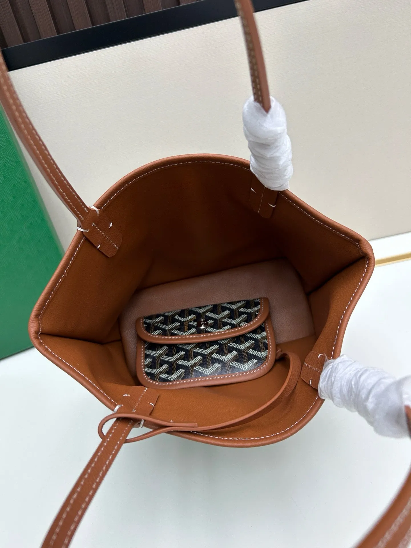 G*d Dog Tooth Double-Sided Tote – Mini